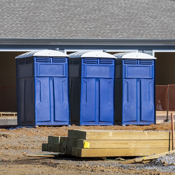 what is the expected delivery and pickup timeframe for the porta potties in Main Pennsylvania